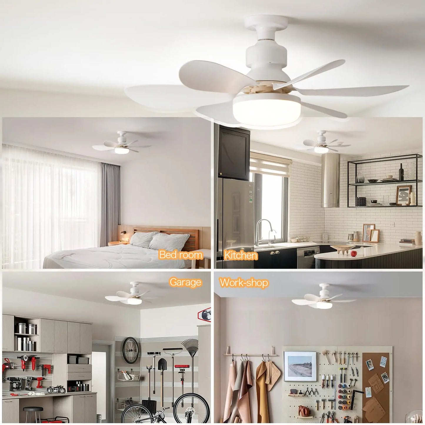 "Remote-Controlled LED Ceiling Fan Light (40W, E27) for Dimming - Ideal for Living Rooms, Studies, and Household Use (85-265V)"