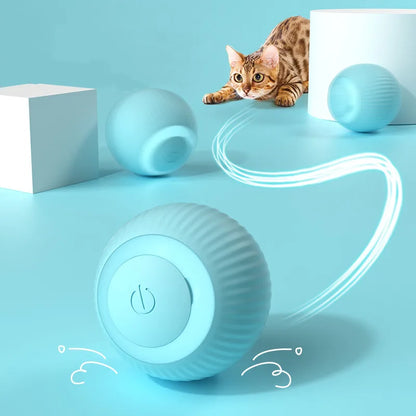 Electric Rolling Cat Ball Toy: Interactive Smart Toy for Indoor Cats, Self-Moving & Training Aid