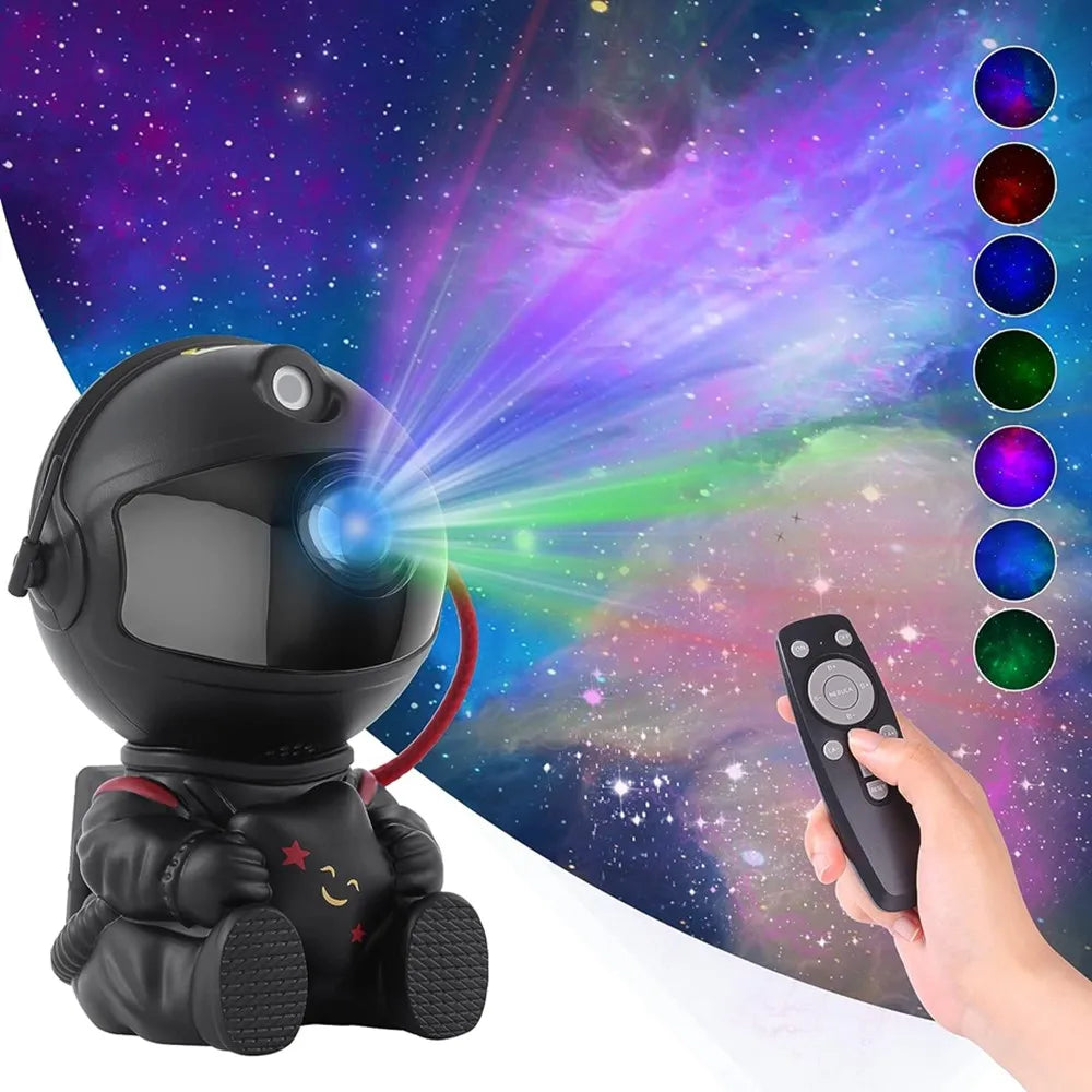 Starry Sky Adventure: Astronaut Galaxy Night Light for Bedroom and Home Décor