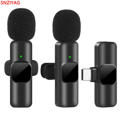 Wireless Lavalier Microphone for iPhone & Android: Portable Mini Mic