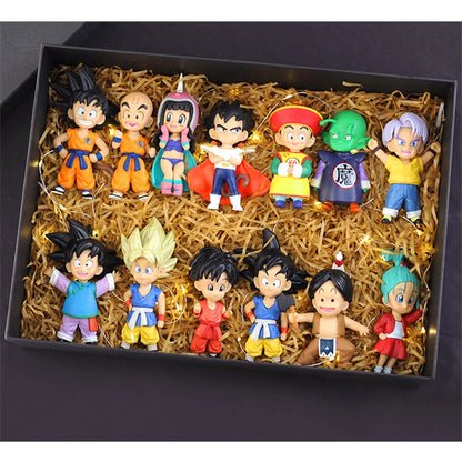 "Dragon Ball Z Anime Action Figure Set - Super Saiyan Son Goku, Son Gohan, Vegeta, Broly, Piccolo, Majin Buu - Collectible Model Toys"